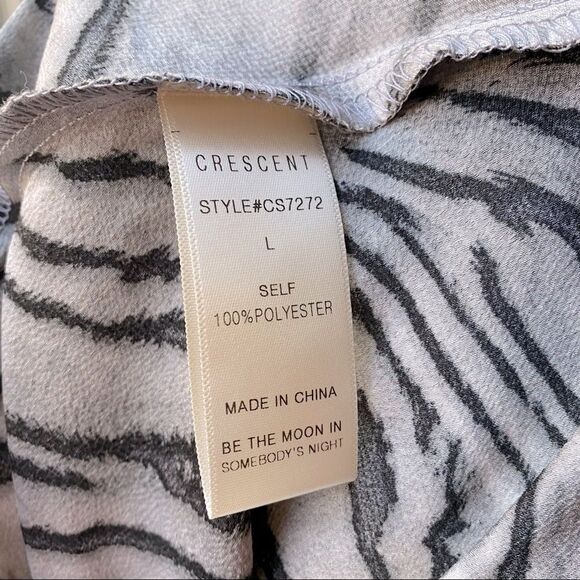 Nwt Crescent Zebra Print Mini Skirt Large - Picture 6 of 6